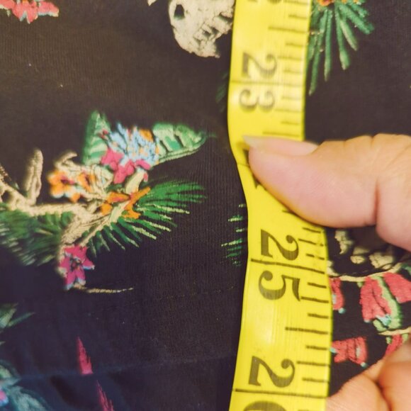 Jurassic Park Black Tropical Dinosaur Graphic T-Shirt Mens Large - Picture 5 of 5